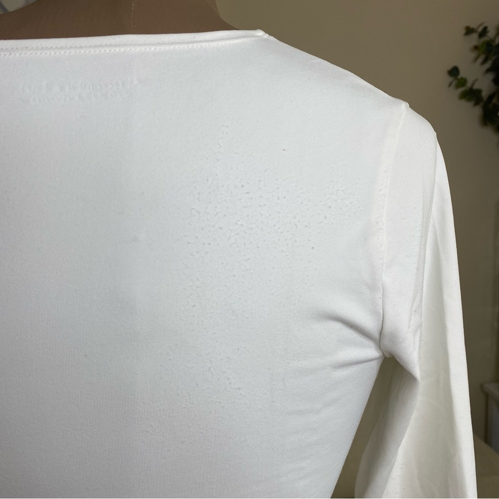 Abercrombie & Fitch Long-Sleeve White Bodysuit - Picture 4 of 8